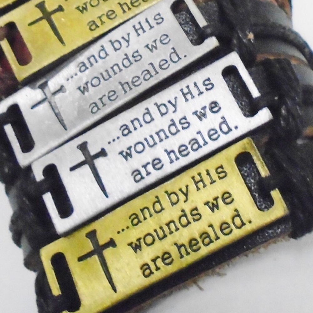 💥SALE💥 Leather Religious Bracelets💥